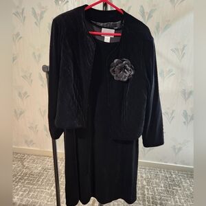 Susan Graver Style Dress with Jacket 1X XL